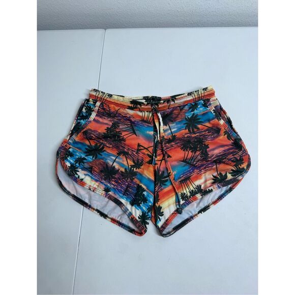 Women's Board Shorts Sunset Palms Beach Swim Shorts Bathing Suits Size M - Picture 1 of 6